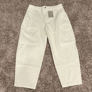 Everlane Ivory Pants, NWT, Size 14